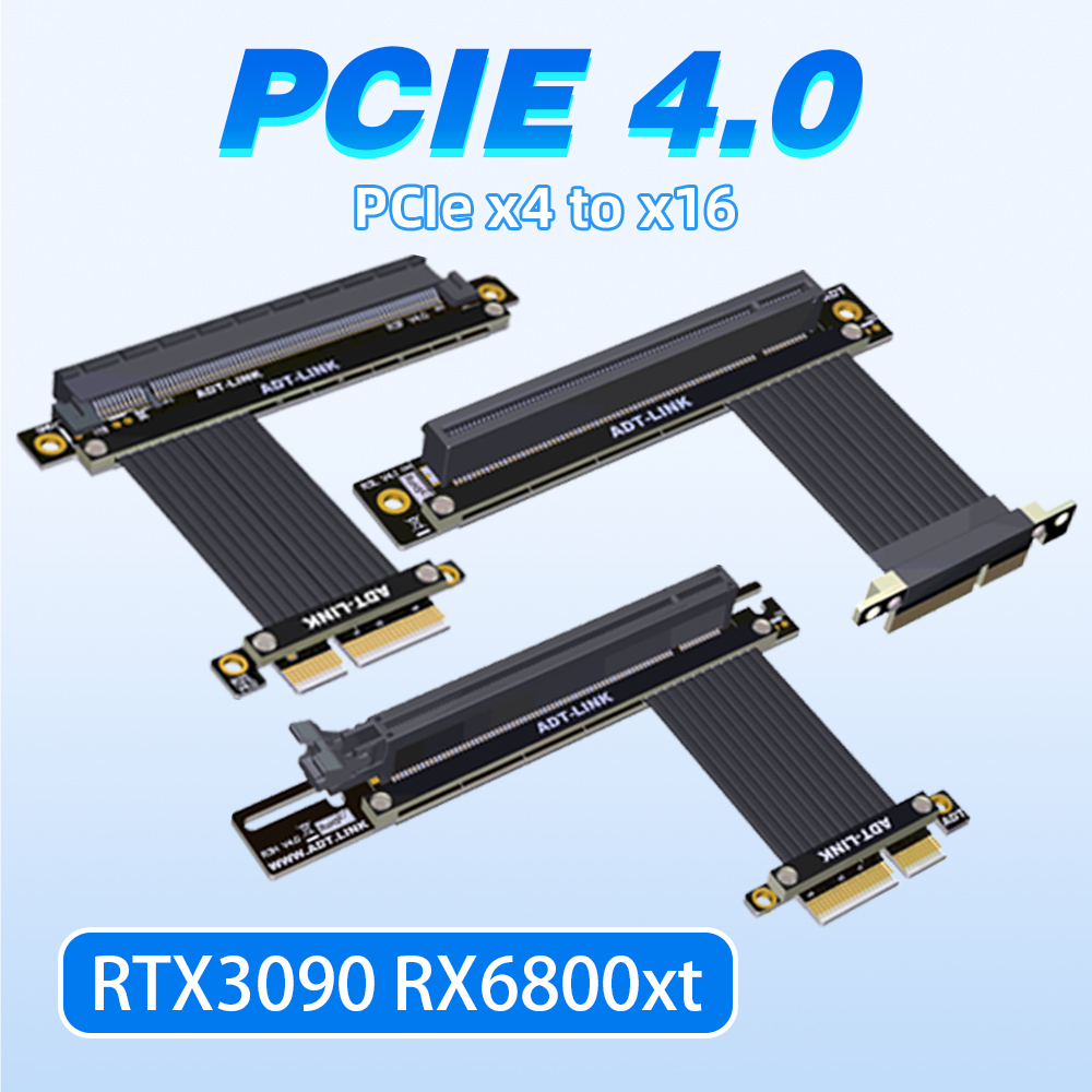 Single Double 90 Degree Right  - Pcie 4.0 X16 Riser Cable 90 Degree review and price