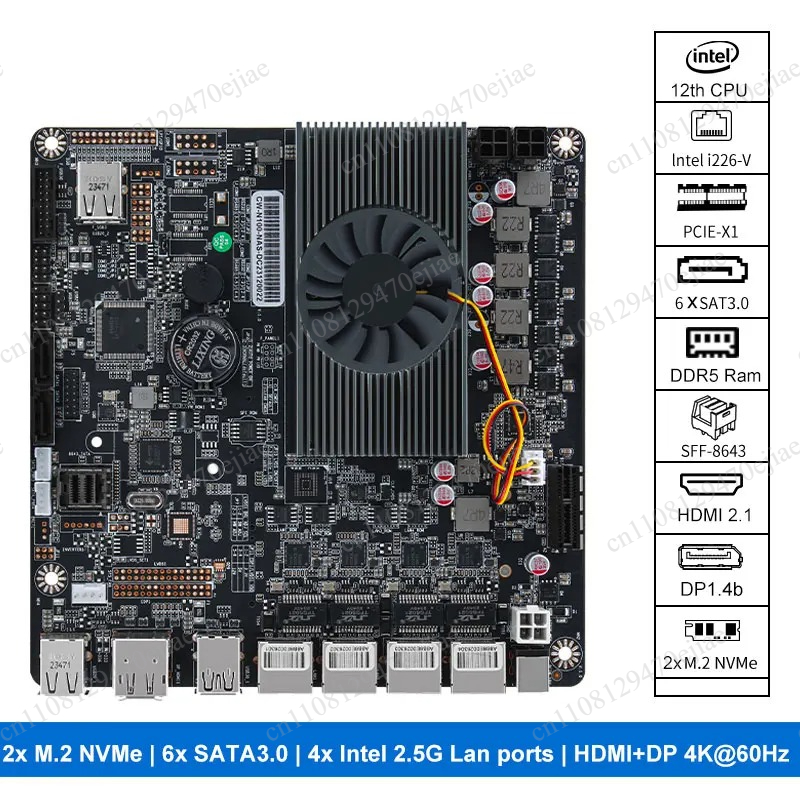 N100 Mini ITX NAS Motherboard  - Nas Motherboard N100 6 Sata review and price