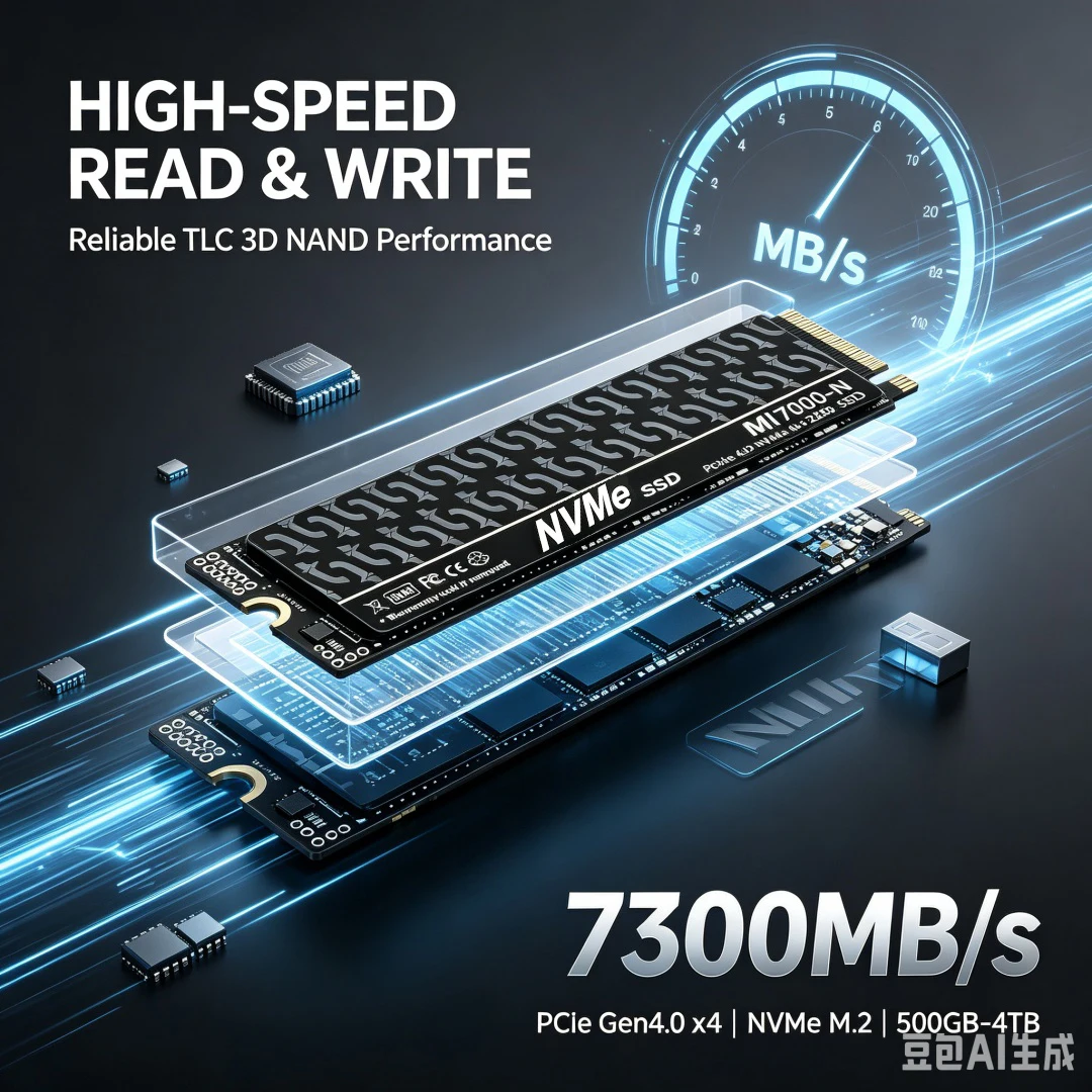 MI7000-N 7300MB/s SSD 1TB 2TB  - M.2 Nvme 4Tb Pcie 4.0 Ssd review and price