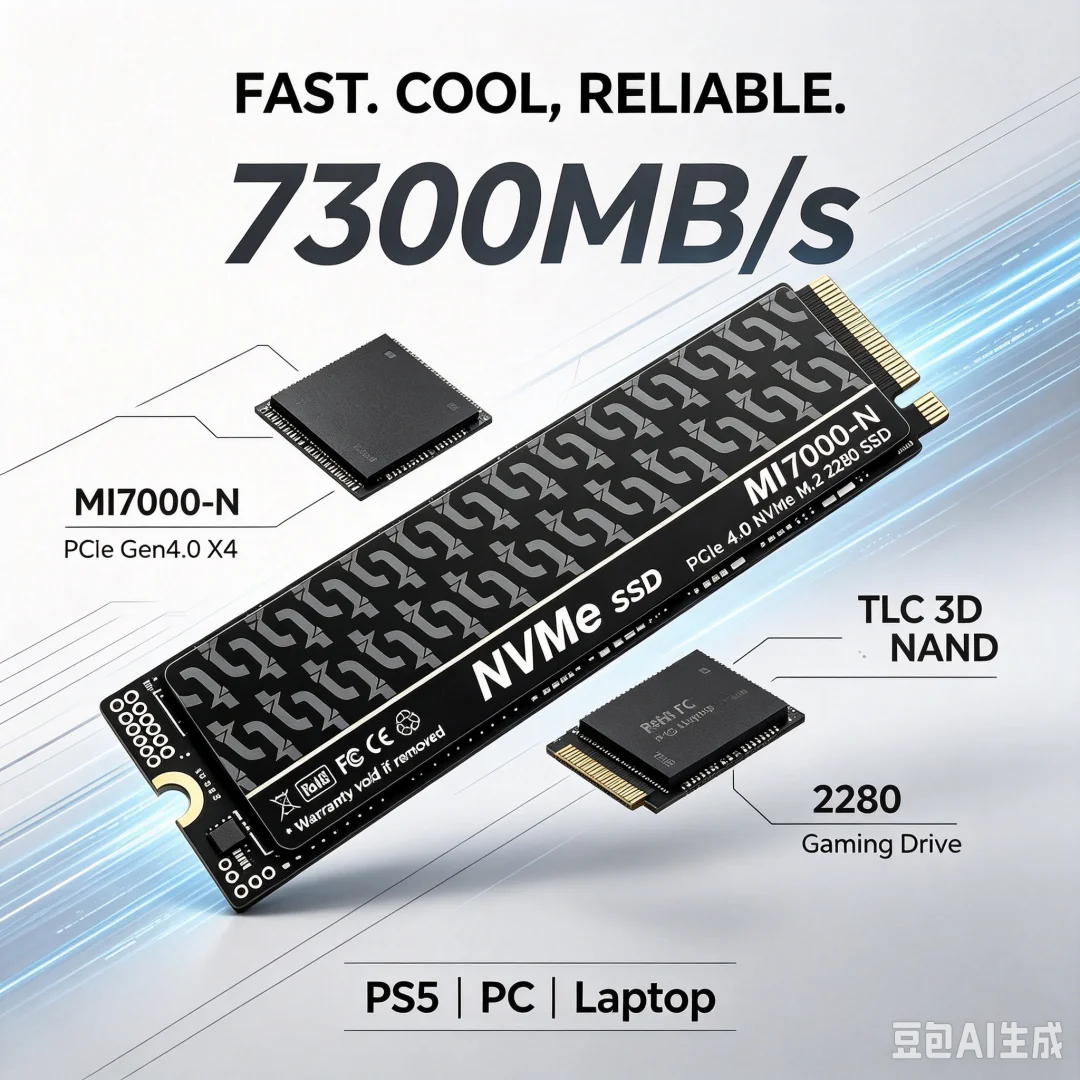 MI7000-N 7300MB/s SSD 1TB 2TB  - M.2 Nvme 4Tb Pcie 4.0 Ssd review and price