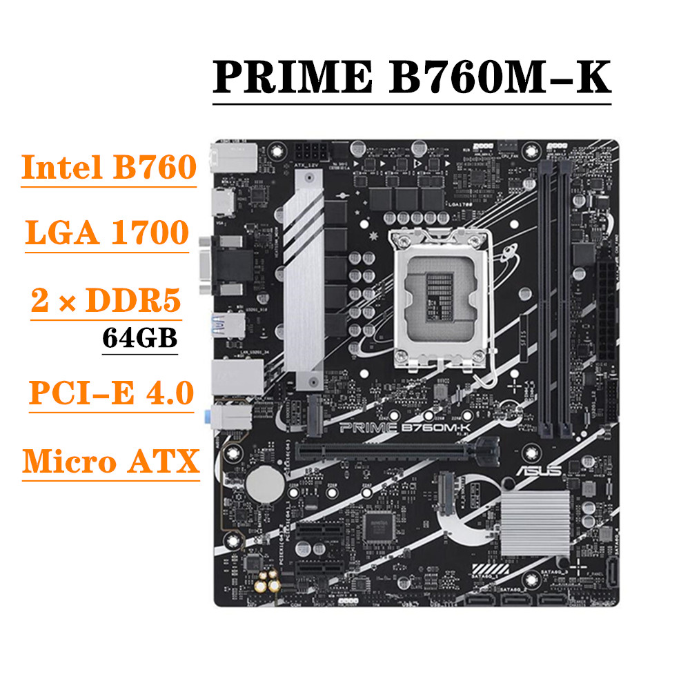 ASUS PRIME B760M-K Motherboard - Lga 1700 Ddr5 Itx Motherboard review and price