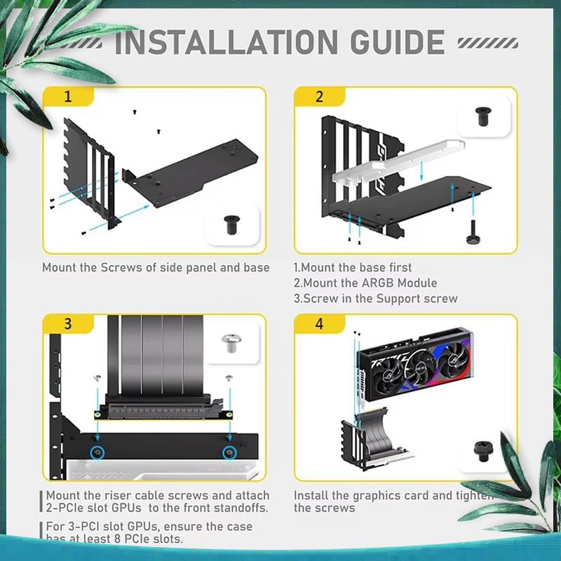 (NEW) Vertical GPU Mounting Br - Pcie 4.0 X16 Riser Cable 90 Degree review and price