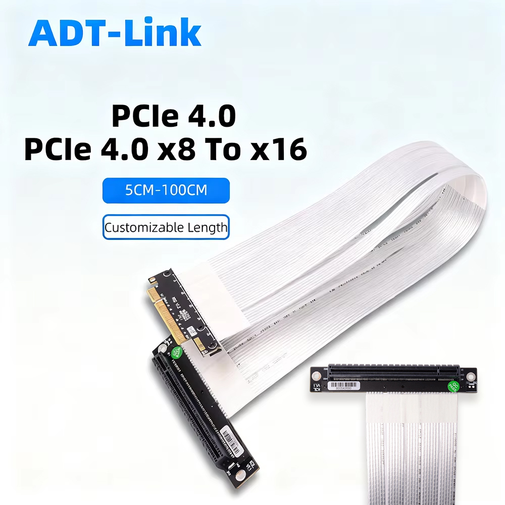 ADT-Link PCIE 4.0 3.0 X8 To X1 - Pcie 4.0 X16 Riser Cable 90 Degree review and price